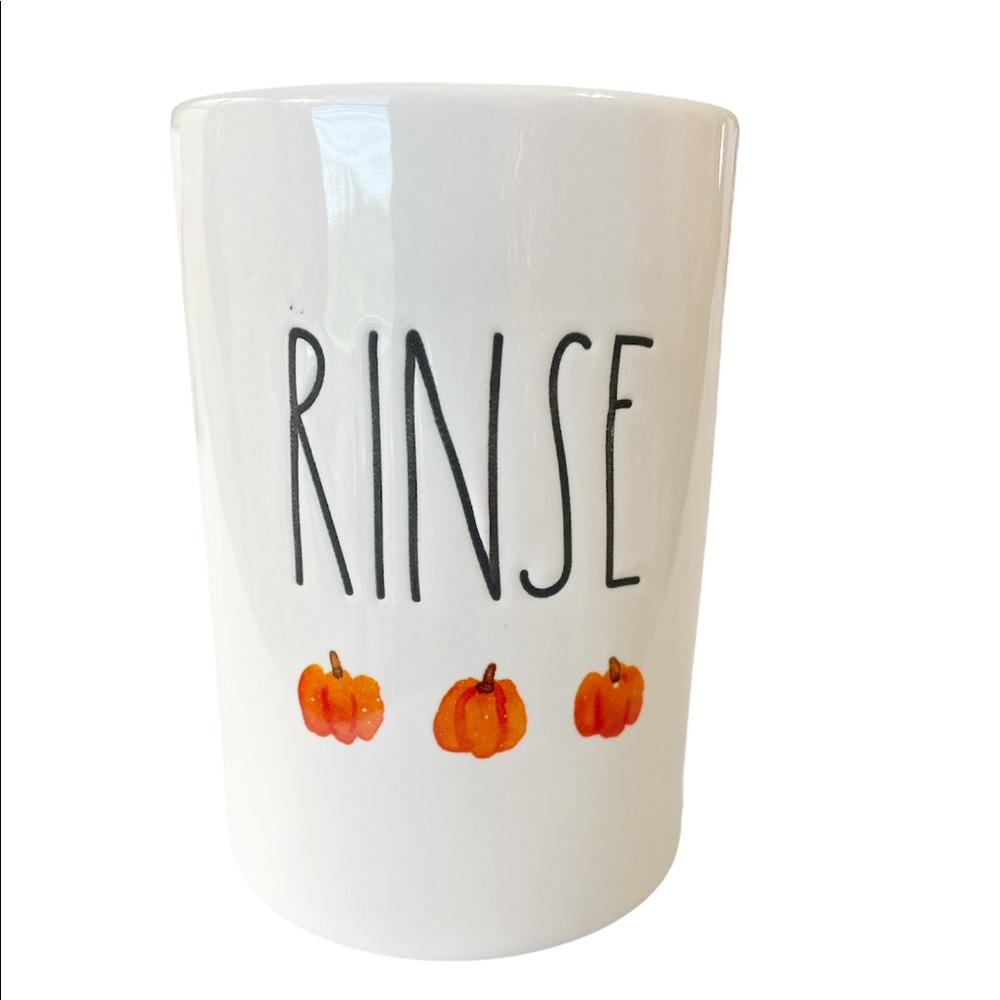 🆕 Rae Dunn RINSE Tumbler with Pumpkins